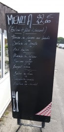 Menu La parqueuse - Exemple de menu