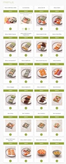 Menu Eat Sushi - Les menus