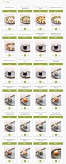 Menu Eat Sushi - Les makis