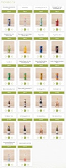 Menu Eat Sushi - Les boissons