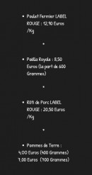Carte et menu de Vavrille Rotisserie à Pessac — Les tarifs