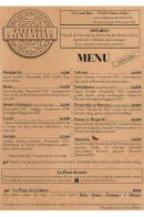 Menu La Pizzeria de Saint Selve - La carte