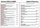 Carte et menu de Sous La Dent à Plateau-des-Petites-Roches  — les pizzas