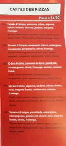 Menu La Cantine Du Coin - Pizzas suite et fin 