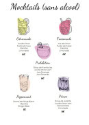 Menu Eden Garden - Les mocktails sans alcool