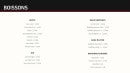 Menu Le 15 lounge - Les boissons