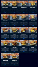 Menu U's Canteen - Les burgers