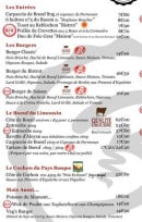 Menu B comme Bistrot - les entrées