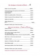 Menu Domaine du pont de leyre - les entrées,...
