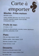 Carte et menu de Balizié Soulac à Soulac sur Mer — A emporter