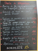 Carte et menu de Le Grill Océan à Soulac sur Mer — Exemple de menu