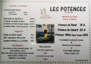 Carte et menu de La Potence Grill à Vendays Montalivet — A partager, suggestions et desserts