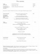 Carte et menu de Le Port d'Attache à Lege Cap Ferret — Menus