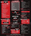 Carte et menu de Moules & Beef à Lege Cap Ferret — Formules, burgers, moules,...