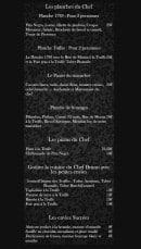 Menu 1789 - Les planches du chef