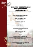 Menu Ban Thai - Les insectes des marchés 
