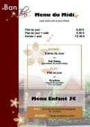 Menu Ban Thai - Menu midi et menu enfant 