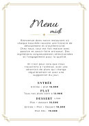 Menu Chez lez Amis - Menu midi