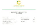 Menu Comptoir Naturo - Desserts et gouter