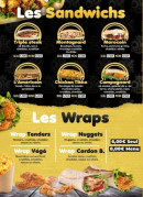 Menu Coo'King - Les sandwichs et wraps