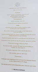 Menu Le jardin des Sens - A grignoter, amuse bouche et à table,...