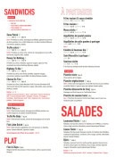 Menu Ninkasi Montpellier - Les plats, sandwichs et salades, ...