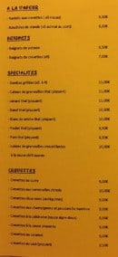 Menu Saigon Wok - Les plats à vapeurs, beignets, spécialités et crevettes