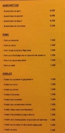 Menu Saigon Wok - Les brochettes, porc et poulet