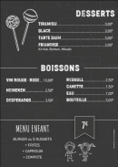 Menu Gold Burger - Les desserts, menu enfant et boissons