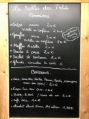 Menu Les Petits Fermiers - les boissons,..