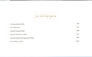 Menu Coeur des Sables - Les champagnes