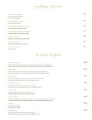 Menu Coeur des Sables - La patisserie, coupe de glace