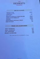 Carte et menu de Le Lamparo à Mauguio — Desserts
