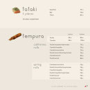 Menu Sushi by Les Caves Gourmandes - Les tataki, tempura