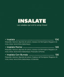 Carte et menu de Bari Famiglie à Castelnau le Lez — Salades
