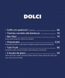 Carte et menu de Bari Famiglie à Castelnau le Lez — Desserts