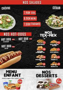 Menu F7 Burgers & Tacos - Les salades,tex mexs, ...