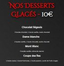 Menu Du côté de chez Fred - Les desserts glacés