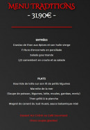 Menu Du côté de chez Fred - Menu traditions