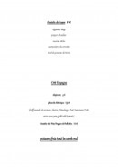 Carte et menu de Le rouge et noir à Paulhan — Assiettes, coté espagnes