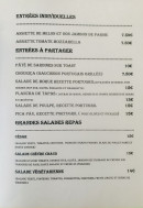 Menu Portugril - Les entrées et salades