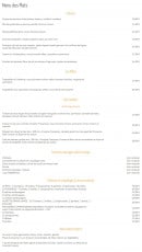 Carte et menu de Riva à Palavas les Flots — Plats