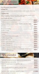 Menu L'ombrine - Les viandes