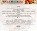 Menu L'ombrine - Le menu a 41.90
