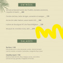 Carte et menu de La Paillote Bambou à La Grande Motte — Les entrées et salades
