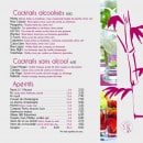 Carte et menu de Savana Beach à La Grande Motte — Les cocktails
