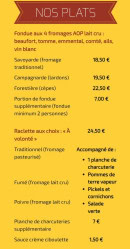Carte et menu de La Moule En Folie à Agde — Les plats