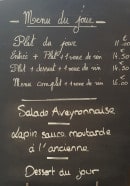Menu Le commerce - Un exemple de menu du jour