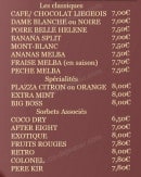 Menu Le Plazza - les classiques et spéciales 