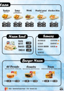Menu Ô suprême Naan - Naan seul, burger naan et sauces,...